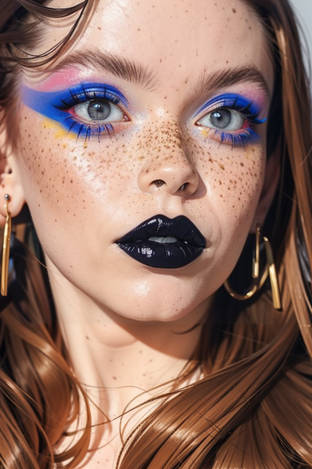 03002-350620118-c0l0urmak3up, yellow eyelashes, portrait, close-up, blue eyeshadow, blue lips, black lips, _lora_c0l0urmak3up_0.7_ _lora_age_sli.png